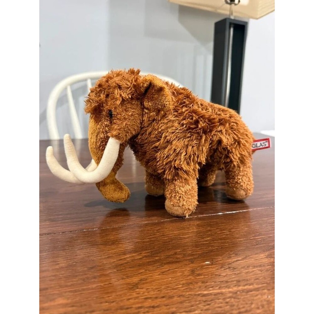 Douglas Everett Woolly Mammoth Plush #3775 8” Brown Prehistoric Stuffed Animal